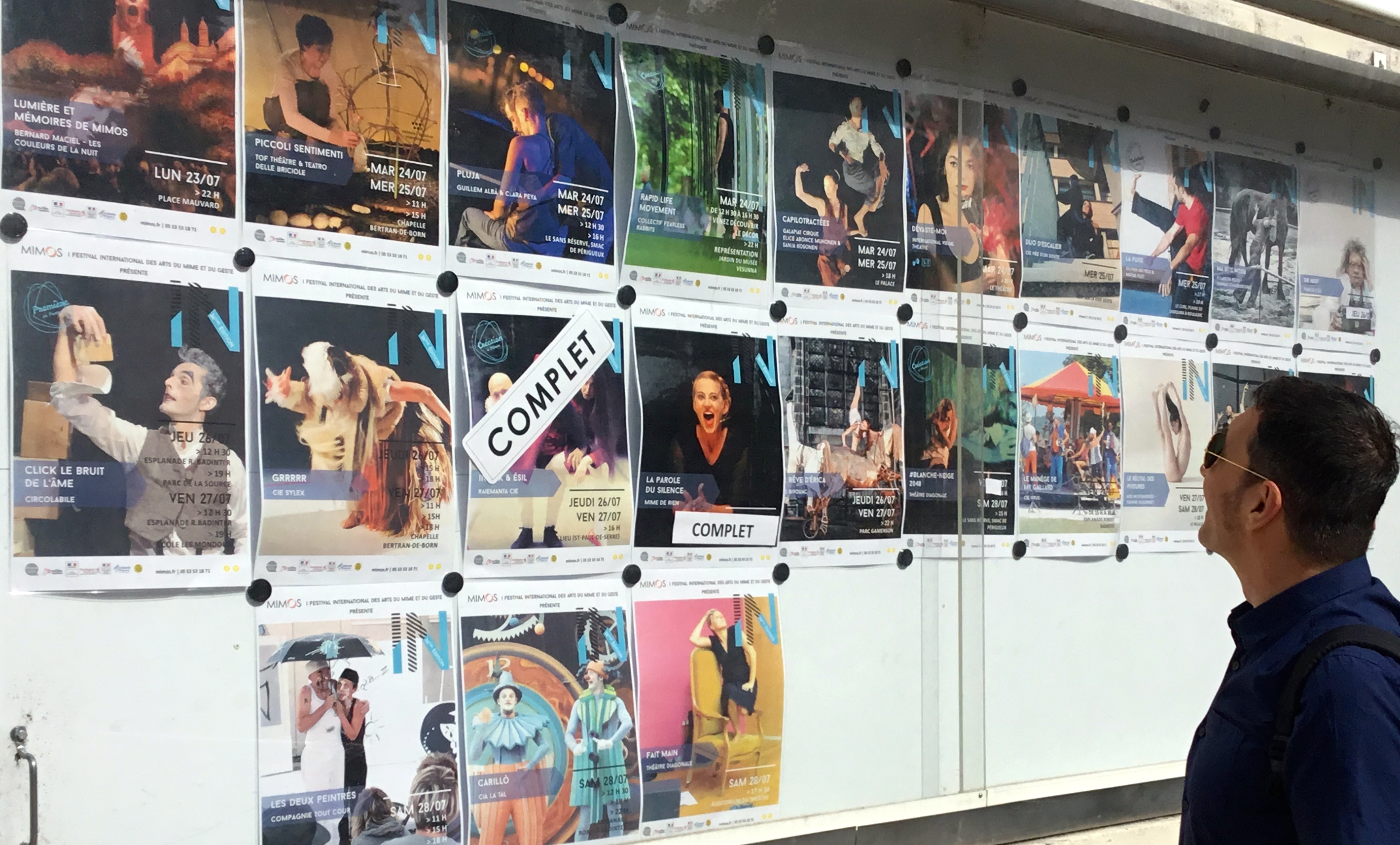 Programmation du festival de mime "Mimos" 2018